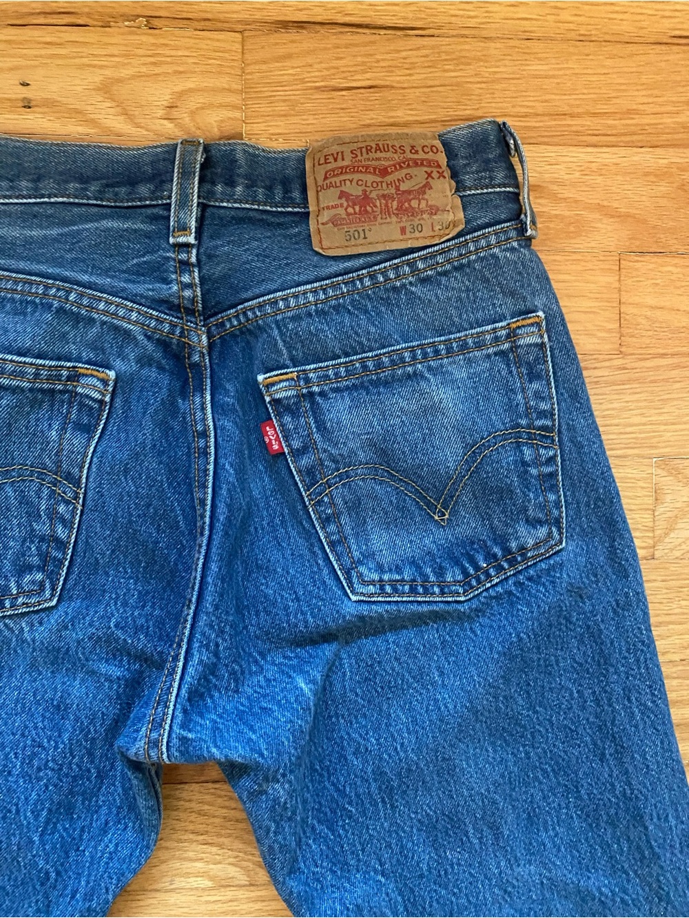 Levi’s 501 Original Fit Jeans Men’s 30x30 (Measures 28x28) 2008 Made in Mexico - Picture 4 of 12